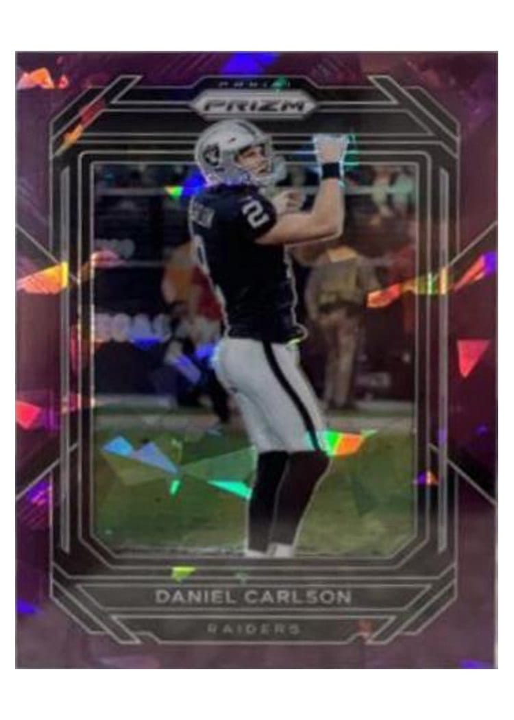 2022 Panini Prizm Base Set Daniel Carlson Purple Ice #175 card