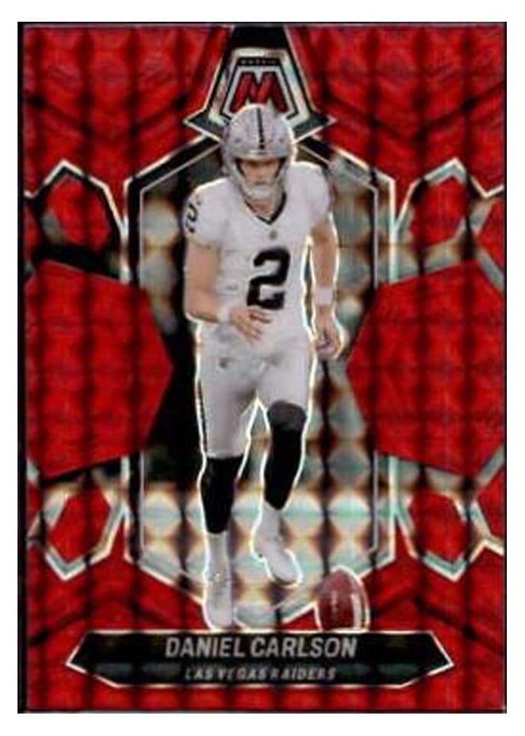 2024 Panini Mosaic Base Set Daniel Carlson Red #119 card