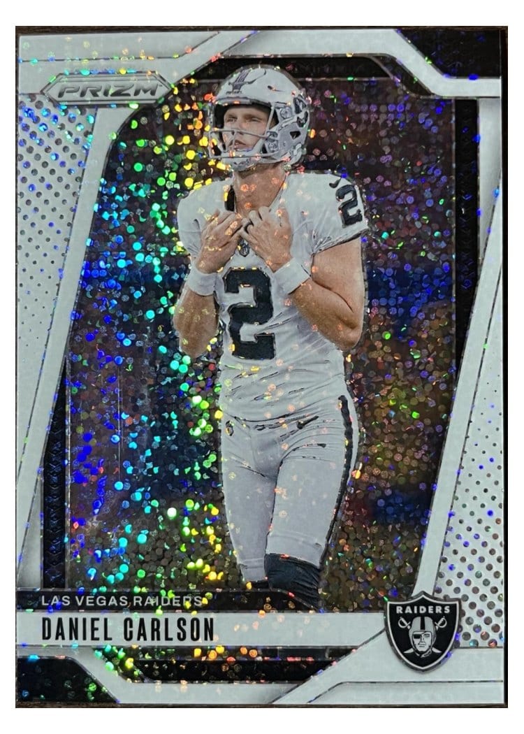 2024 Panini Prizm Base Set Daniel Carlson White Sparkle #153 card