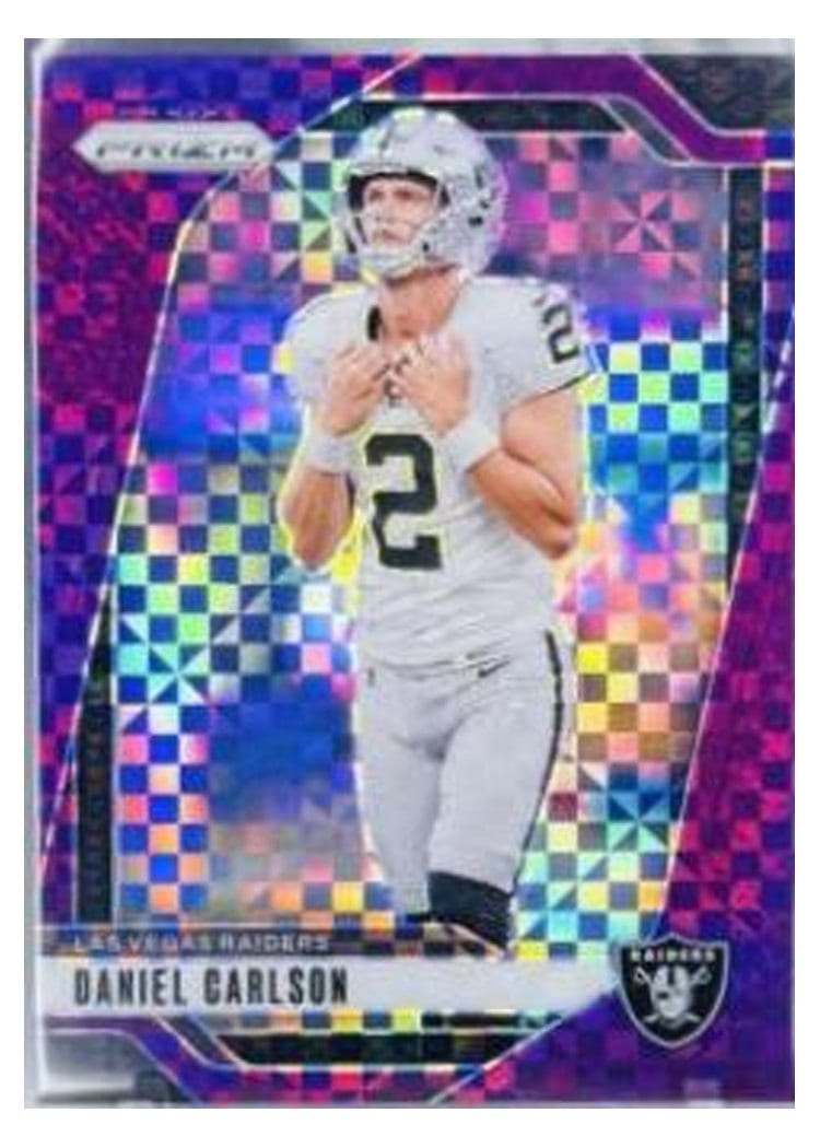2024 Panini Prizm Base Set Daniel Carlson Purple Power #153 card