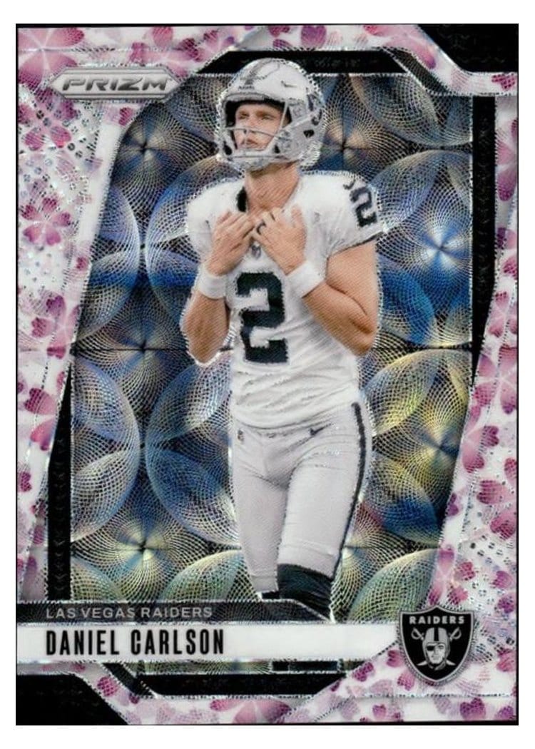 2024 Panini Prizm Base Set Daniel Carlson Choice Cherry Blossom #153 card