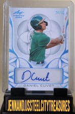 2024 Leaf Trinity Baseball Base Autograph Daniel Cuvet #BA-DC1 card