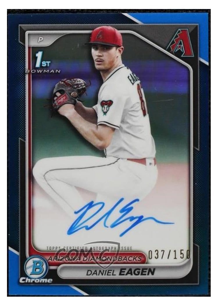 2024 Bowman Draft Chrome Prospect Autographs Daniel Eagen #CPA-DE card