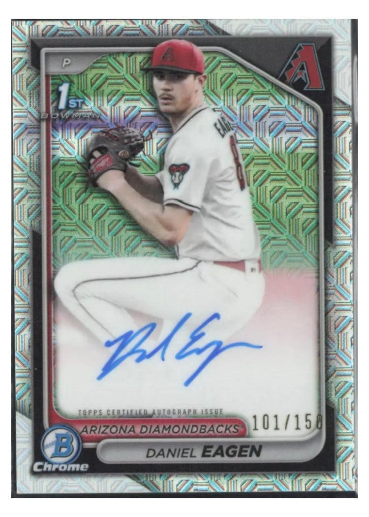 2024 Bowman Draft Chrome Prospect Autographs Daniel Eagen #CPA-DE card
