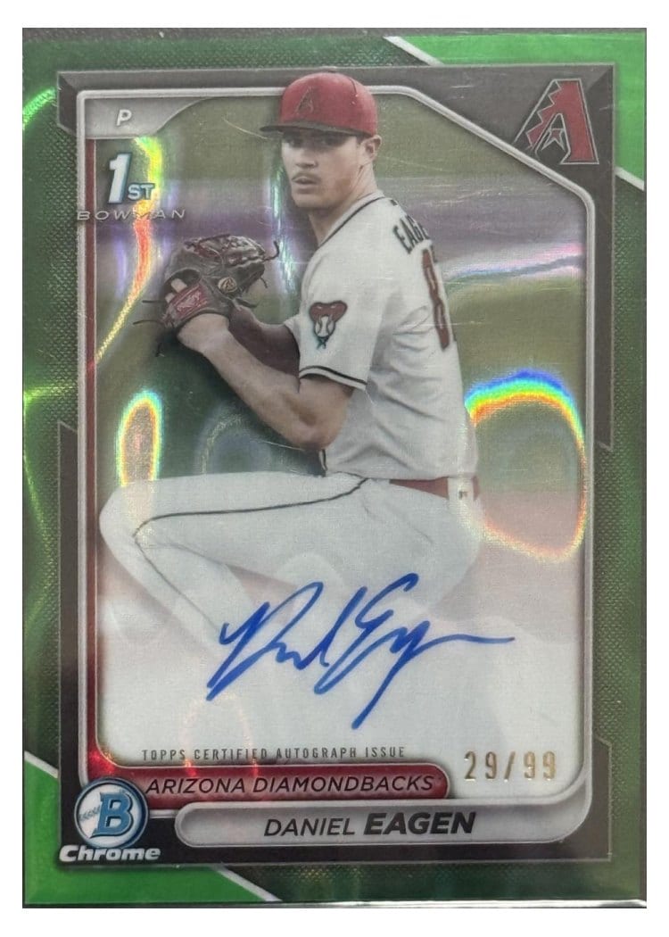 2024 Bowman Draft Chrome Prospect Autographs Daniel Eagen #CPA-DE card