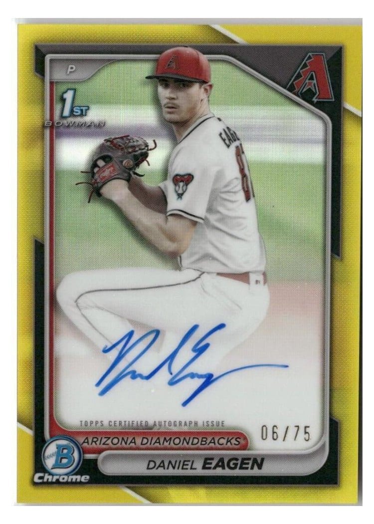 2024 Bowman Draft Chrome Prospect Autographs Daniel Eagen #CPA-DE card