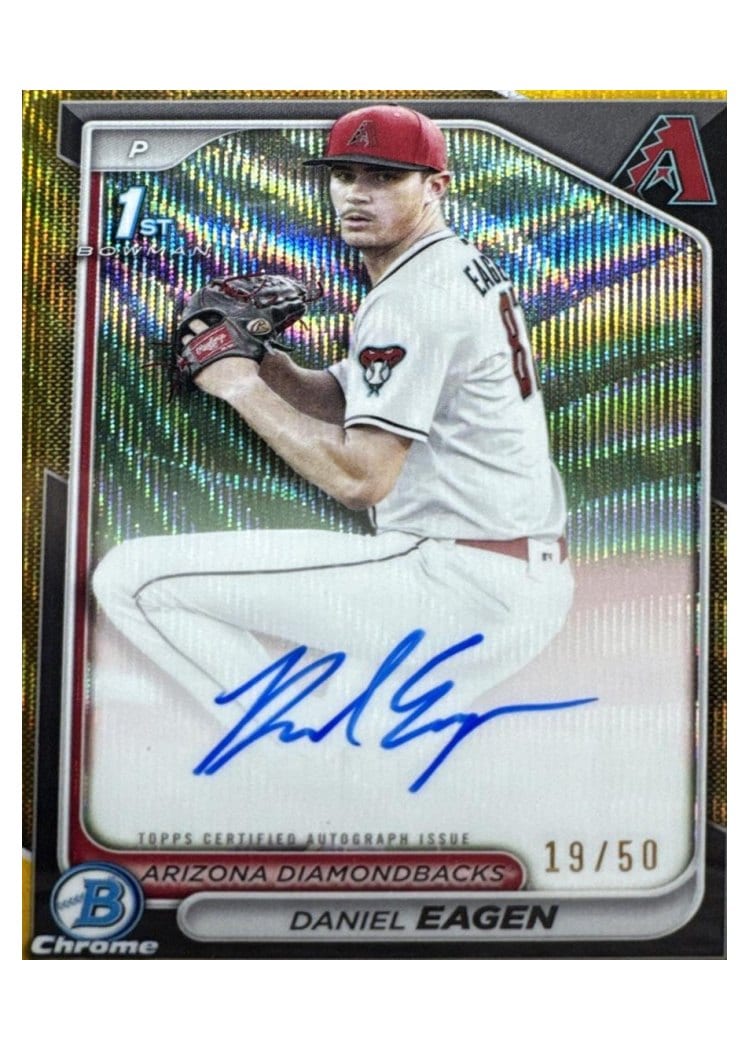 2024 Bowman Draft Chrome Prospect Autographs Daniel Eagen #CPA-DE card