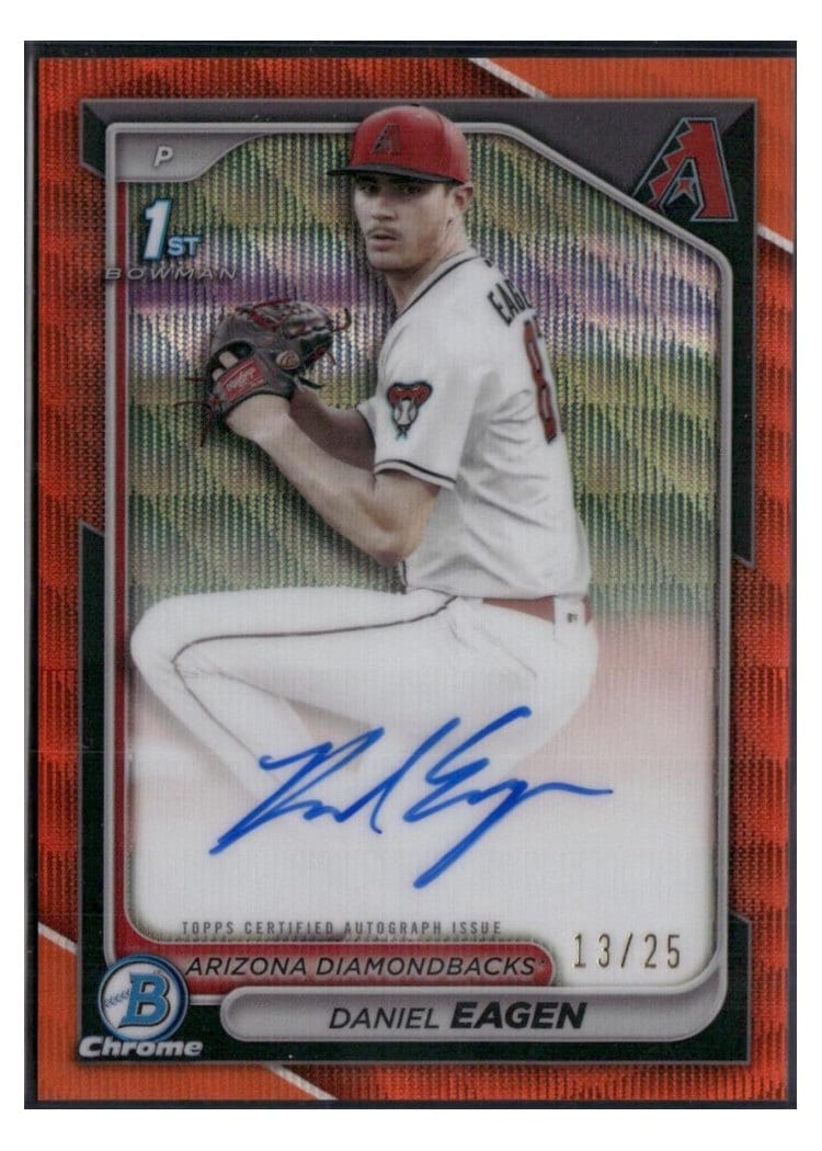 2024 Bowman Draft Chrome Prospect Autographs Daniel Eagen #CPA-DE card