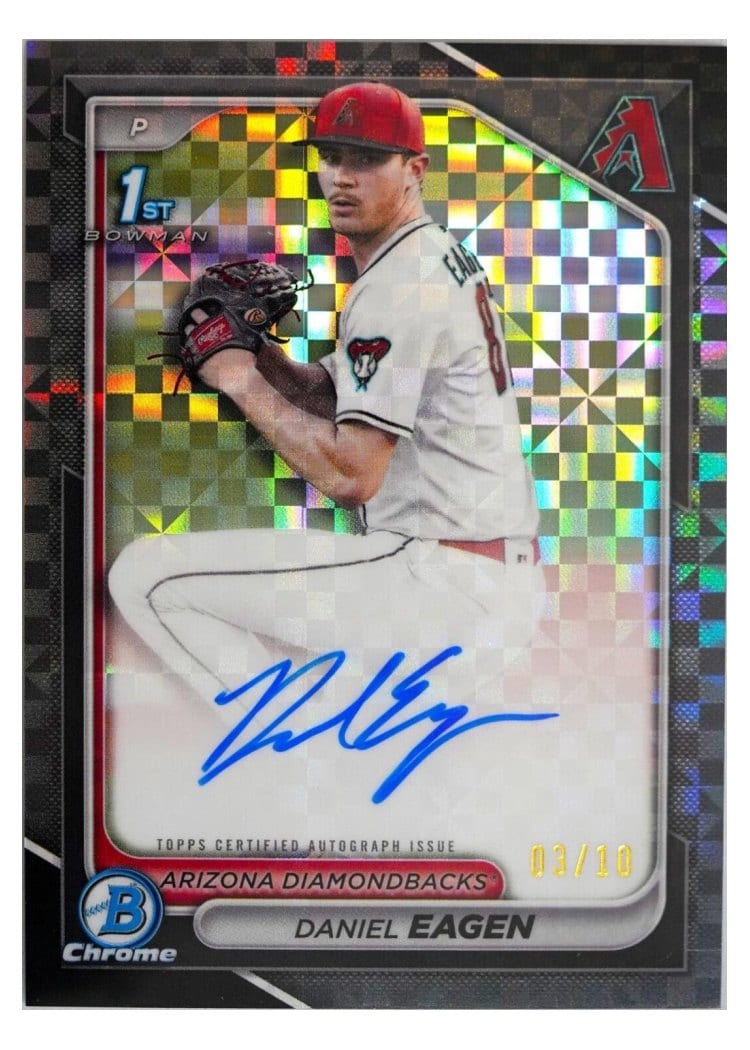 2024 Bowman Draft Chrome Prospect Autographs Daniel Eagen #CPA-DE card