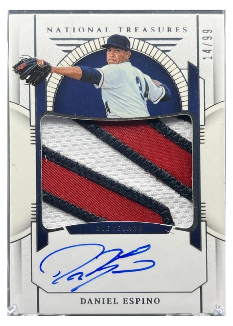 2024 Panini National Treasures Prospect Material Signatures Daniel Espino #14 card