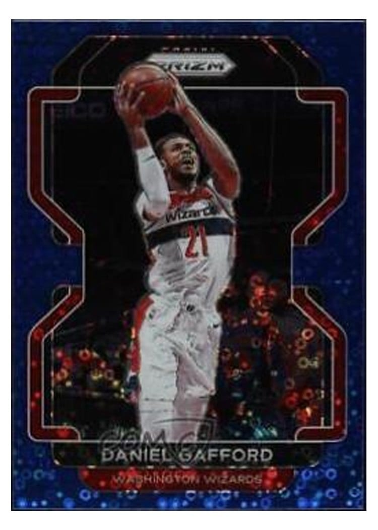 2021-22 Panini Prizm Base Set Daniel Gafford Fast Break Blue Prizm #125 card