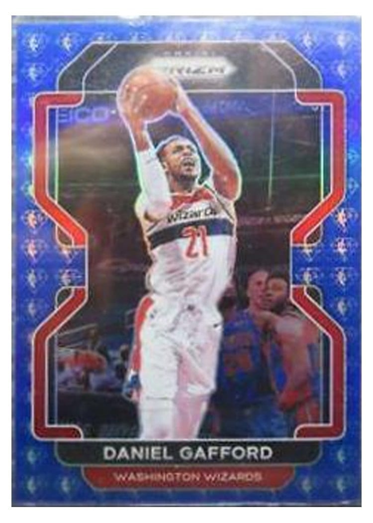 2021-22 Panini Prizm Base Set Daniel Gafford 75th Anniversary Blue Prizm #125 card
