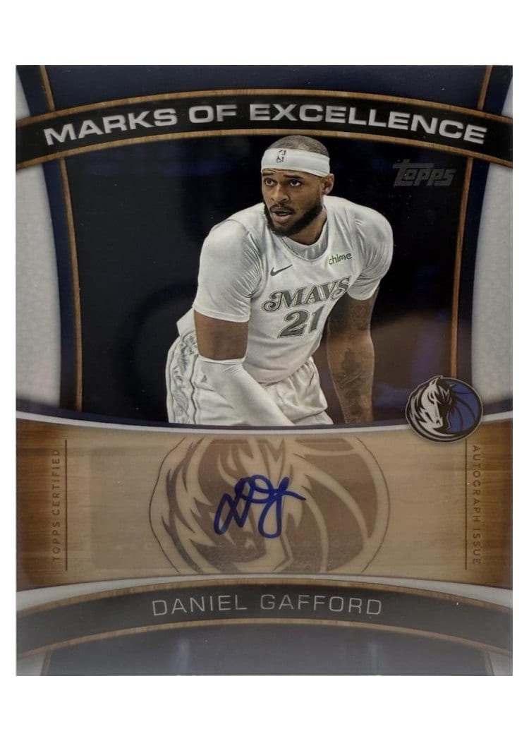 2025-26 Topps Marks of Excellence Daniel Gafford #ME-DG card