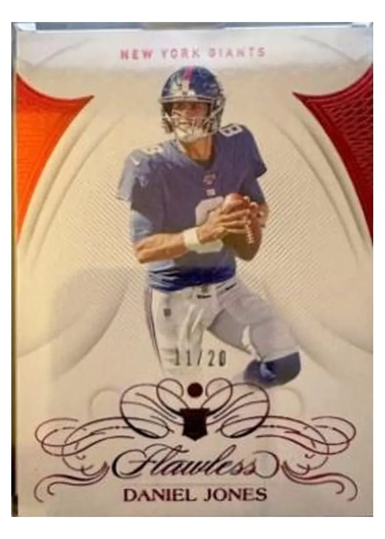 2019 Panini Flawless Base Ruby Daniel Jones #103 card