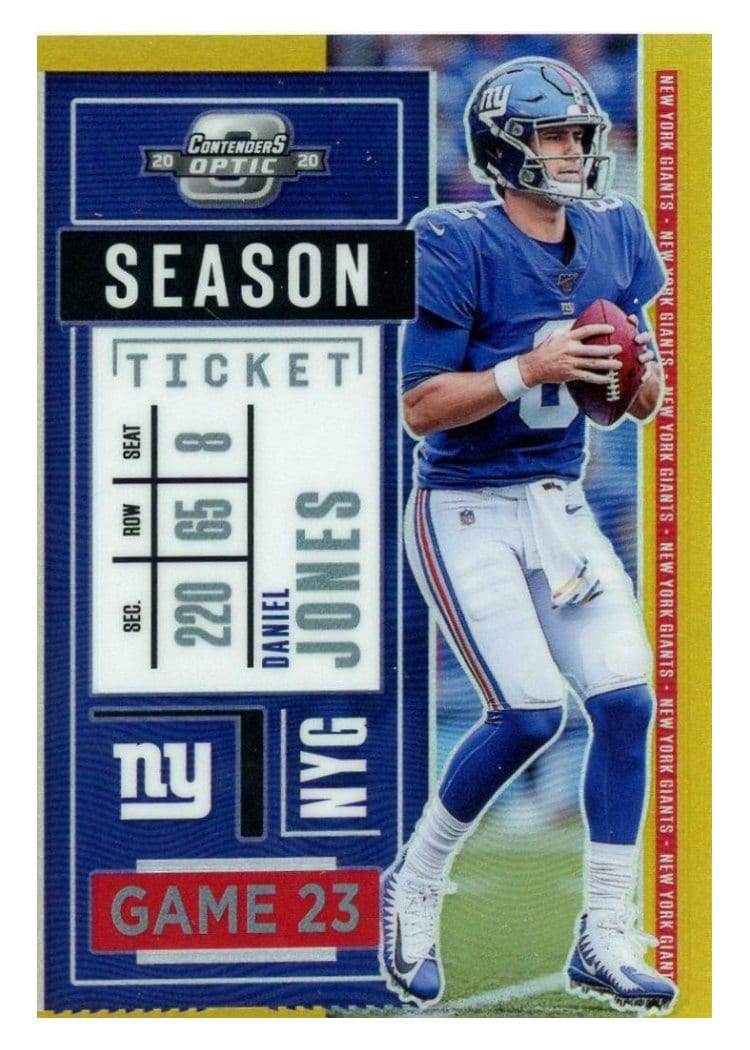2020 Panini Contenders Optic Base Set Daniel Jones #43 card