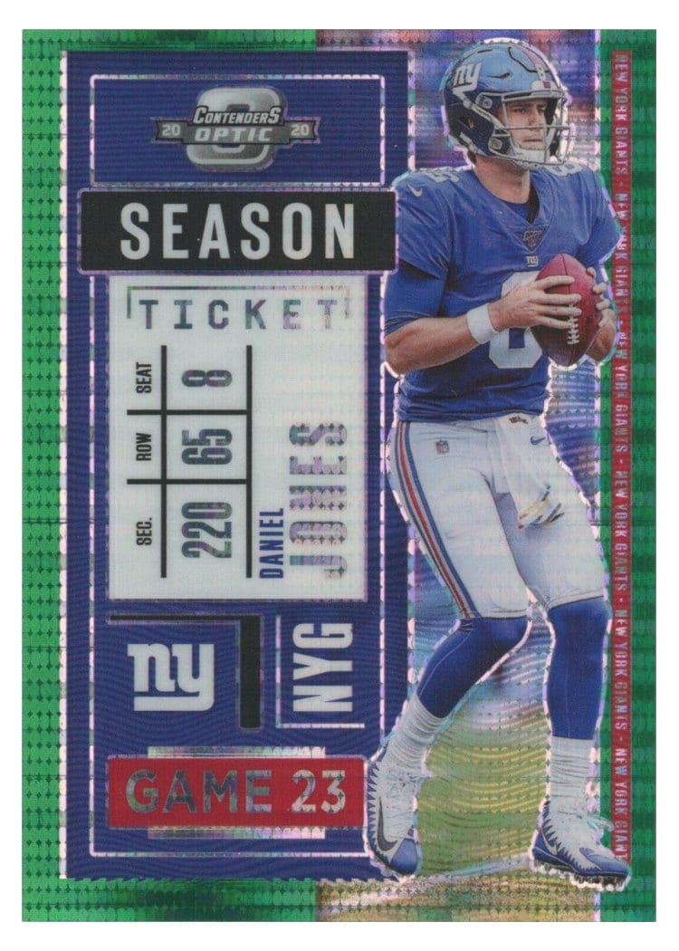 2020 Panini Contenders Optic Base Set Daniel Jones #43 card