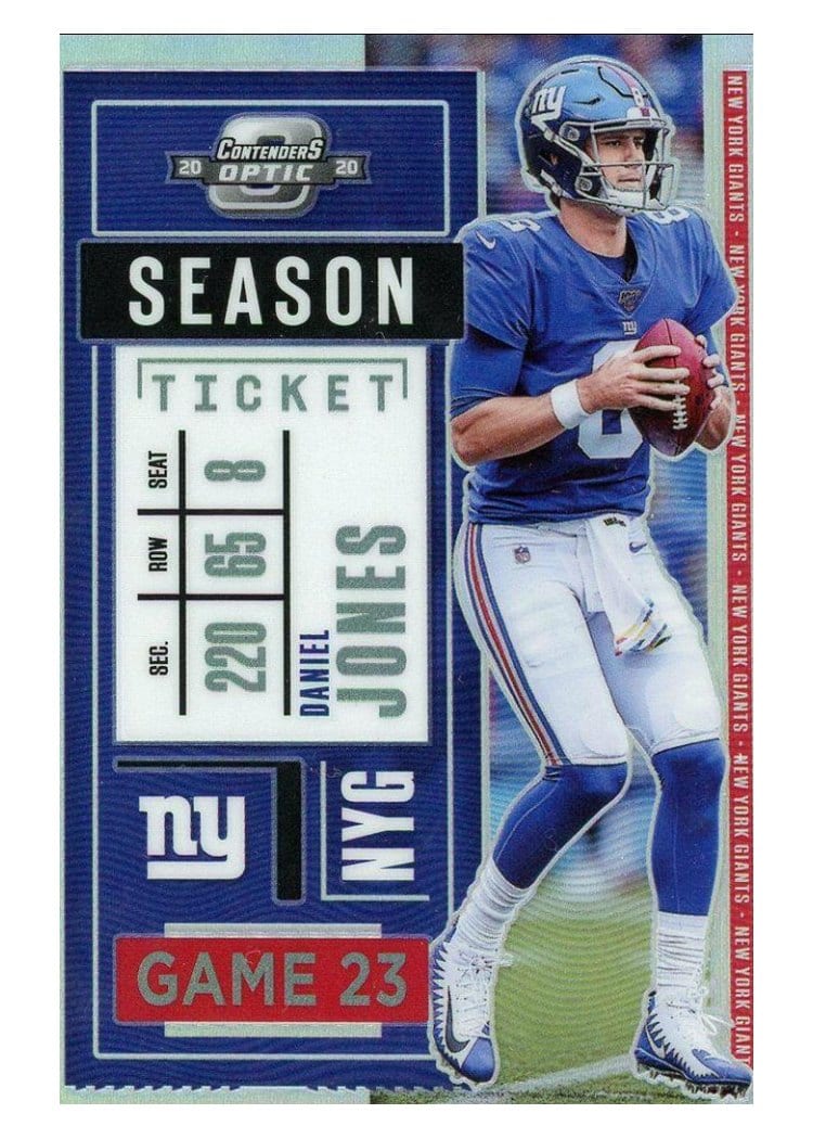 2020 Panini Contenders Optic Base Set Daniel Jones #43 card