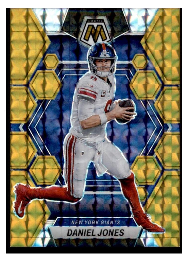 2023 Panini Mosaic Base Set Daniel Jones Gold #176 card