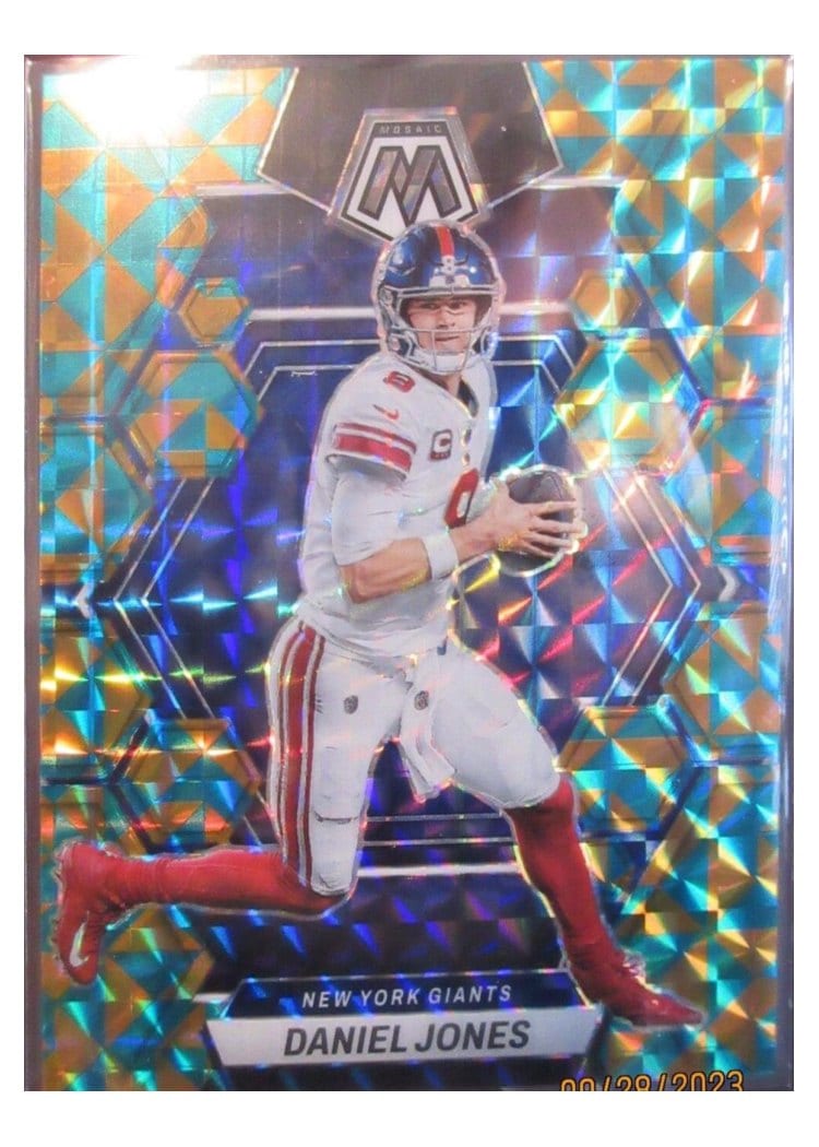 2023 Panini Mosaic Base Set Daniel Jones #176 card