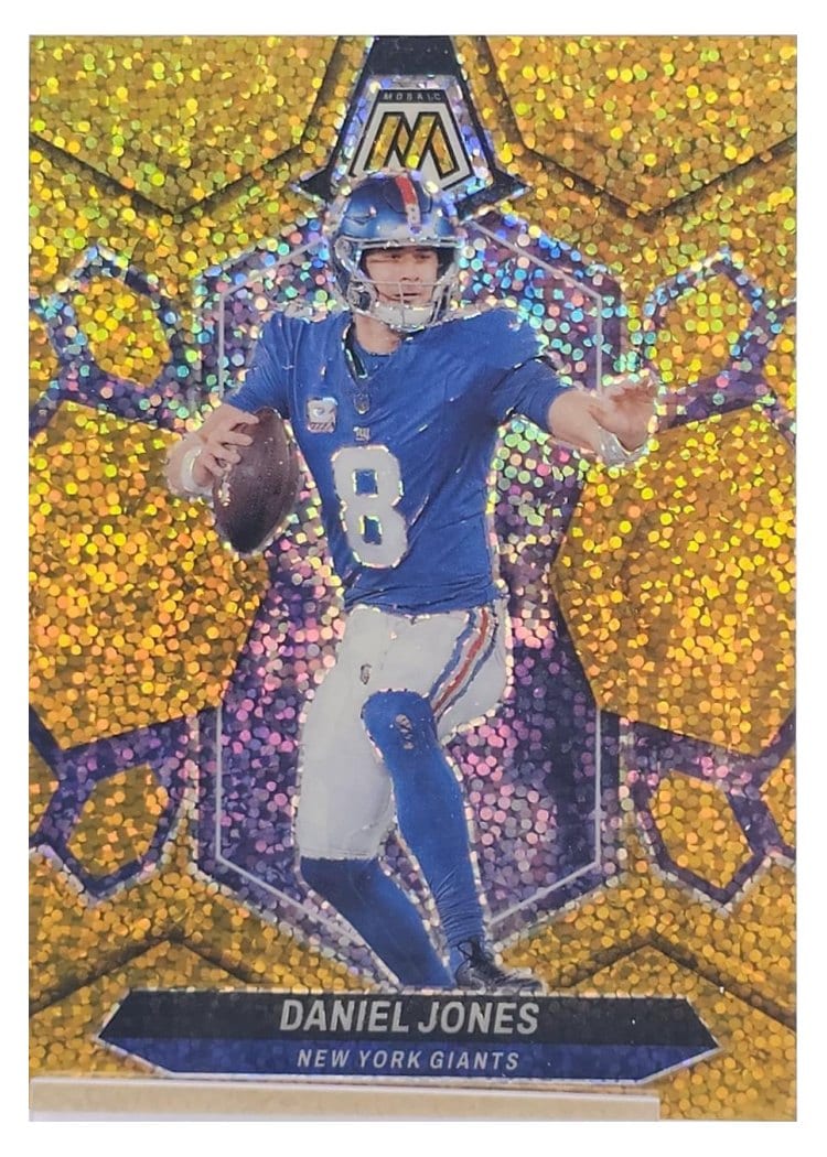 2024 Panini Mosaic Base Set Daniel Jones Gold Sparkle #162 card