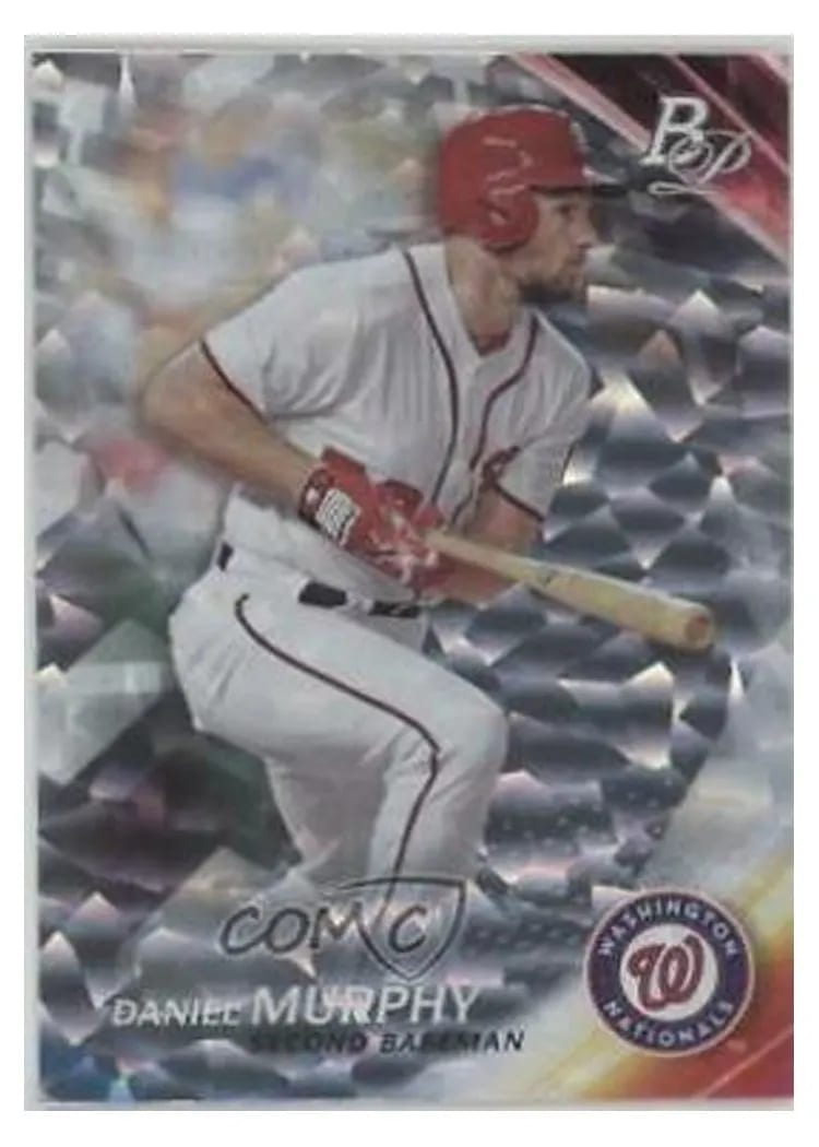 2017 Bowman Platinum Base Set Daniel Murphy #3 card