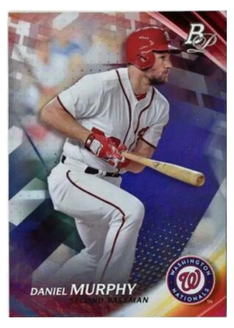 2017 Bowman Platinum Base Set Daniel Murphy #3 card