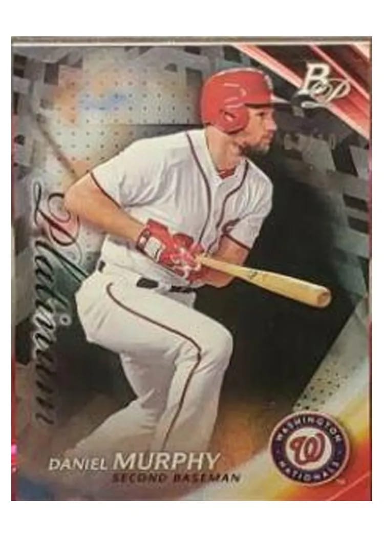 2017 Bowman Platinum Base Set Daniel Murphy #3 card