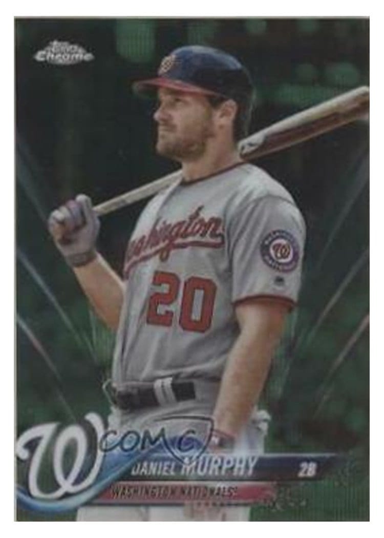 2018 Topps Chrome Base Set Daniel Murphy #196 card