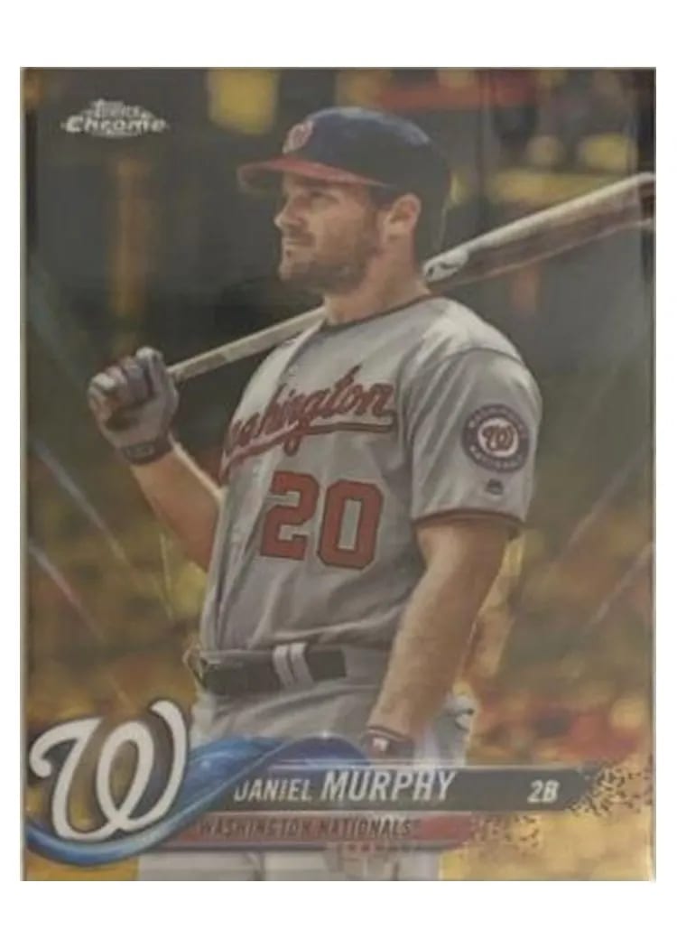 2018 Topps Chrome Base Set Daniel Murphy #196 card