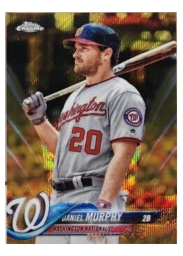 2018 Topps Chrome Base Set Daniel Murphy #196 card