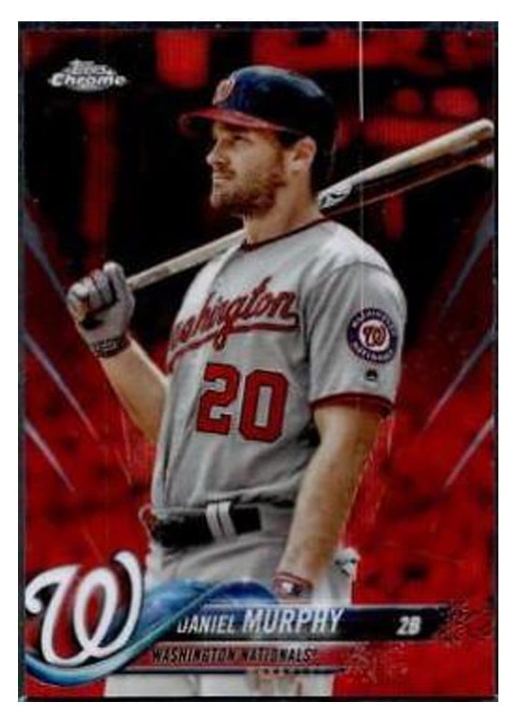 2018 Topps Chrome Base Set Daniel Murphy #196 card