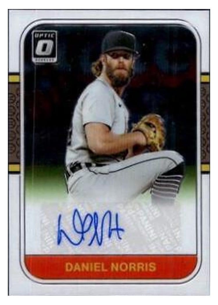 2021 Donruss Optic Retro 1987 Signatures Daniel Norris #RS87-DN card
