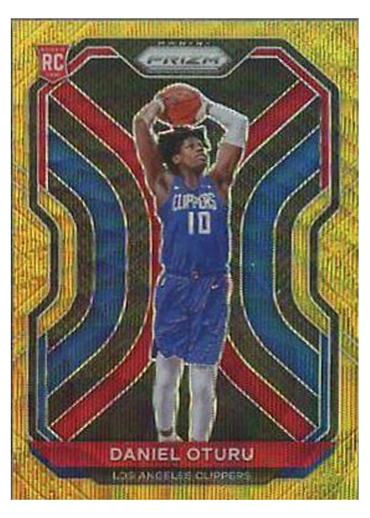 2020-21 Panini Prizm Base Set Daniel Oturu Gold Wave Prizm #279 card