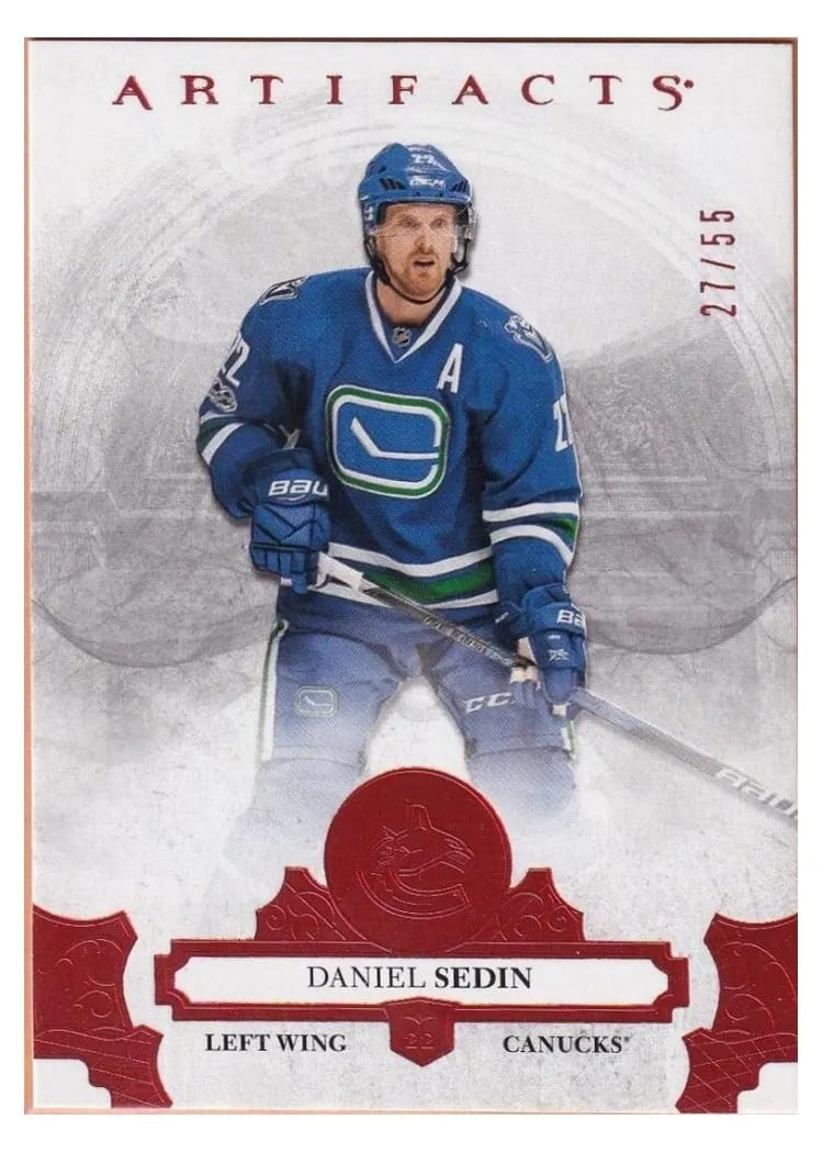 2017-18 Upper Deck Artifacts Base Set Daniel Sedin #15 card
