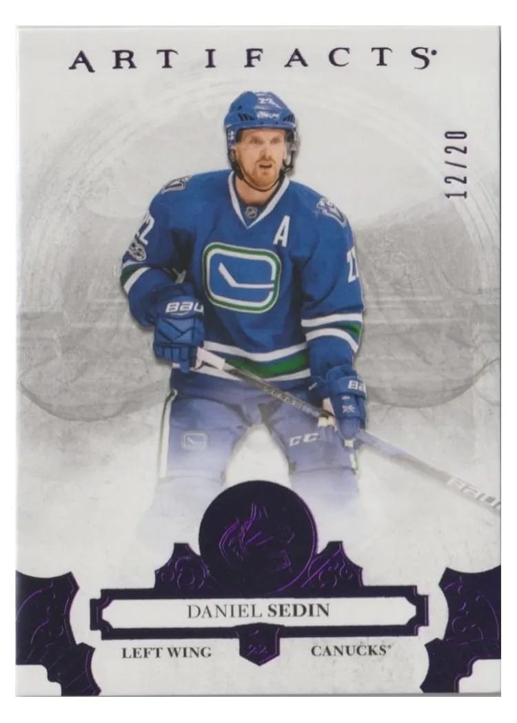 2017-18 Upper Deck Artifacts Base Set Daniel Sedin #15 card