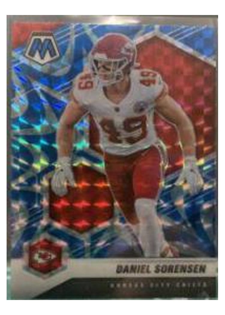 2021 Panini Mosaic Base Set Daniel Sorensen Reactive Blue Mosaic #7 card