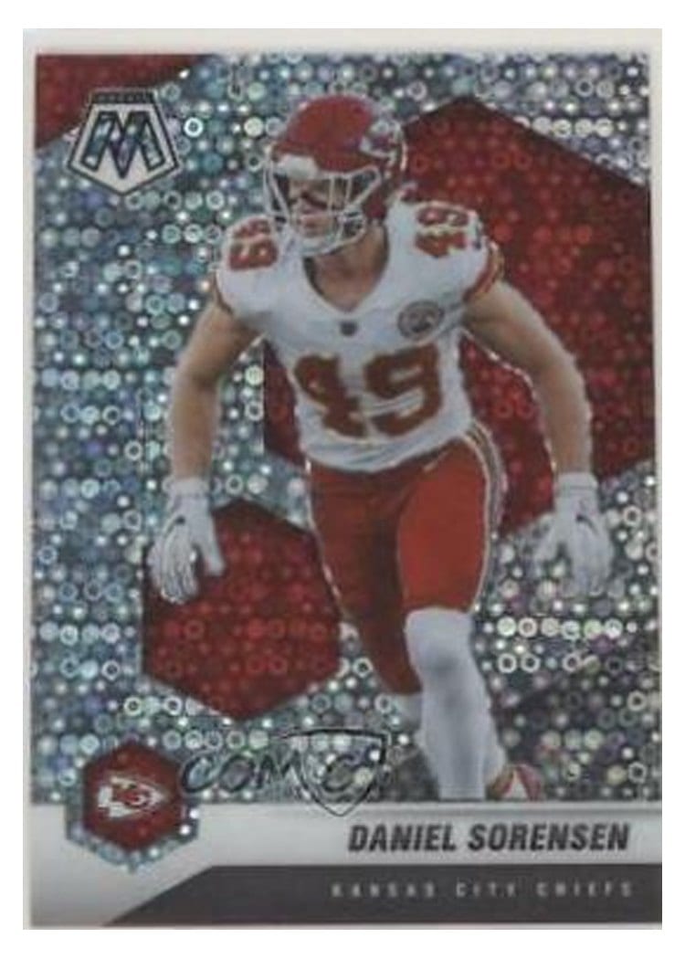 2021 Panini Mosaic Base Set Daniel Sorensen No Huddle Silver Mosaic #7 card