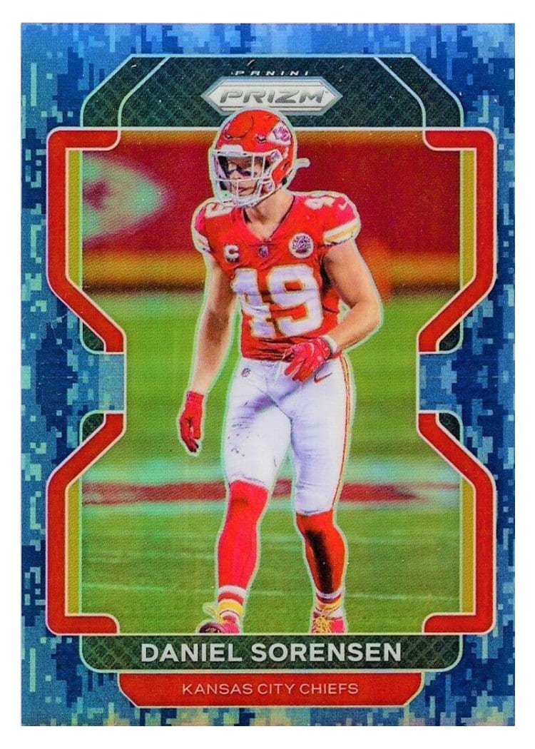 2021 Panini Prizm Base Set Daniel Sorensen Blue Shimmer #193 card