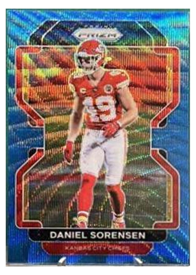 2021 Panini Prizm Base Set Daniel Sorensen Blue Wave Prizm #193 card