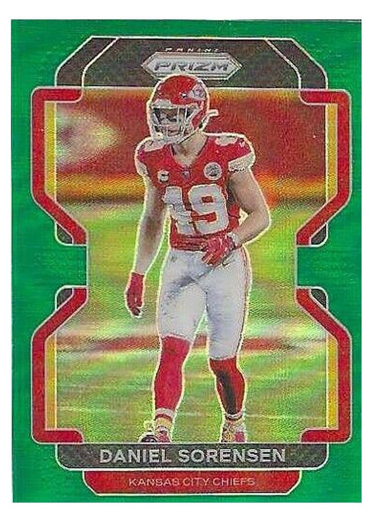2021 Panini Prizm Base Set Daniel Sorensen Green Prizm #193 card