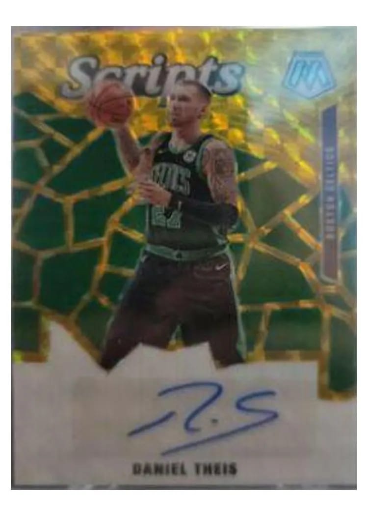 2019 Panini Mosaic Scripts Daniel Theis #SC-DTH card