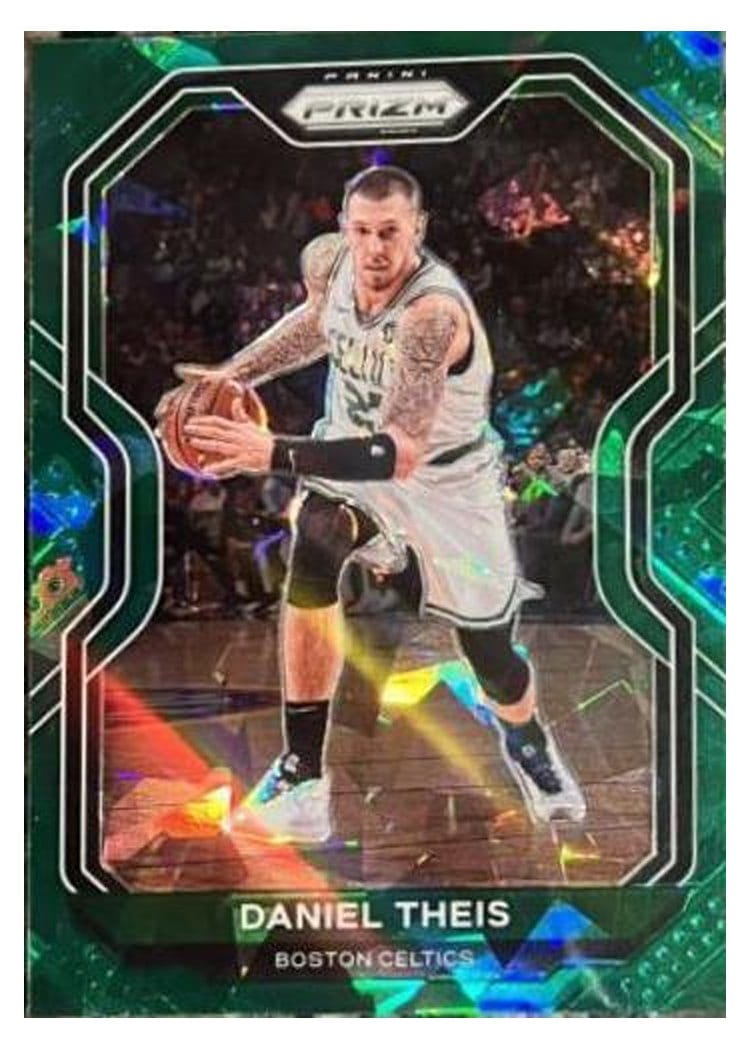 2020-21 Panini Prizm Base Set Daniel Theis Green Ice Prizm #121 card