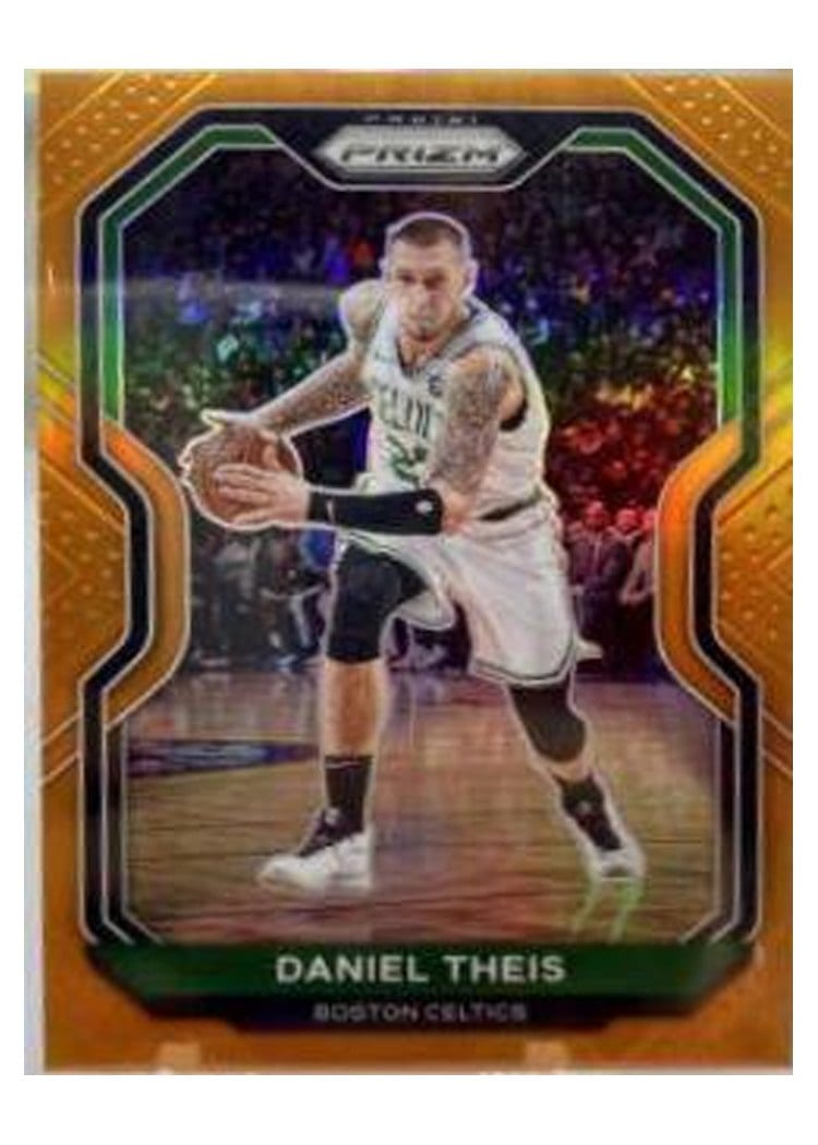 2020-21 Panini Prizm Base Set Daniel Theis Orange Prizm #121 card