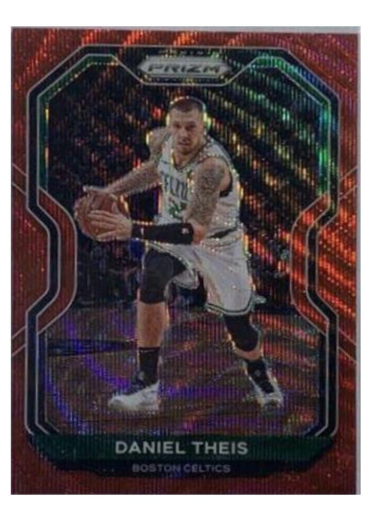 2020-21 Panini Prizm Base Set Daniel Theis Ruby Wave Prizm #121 card