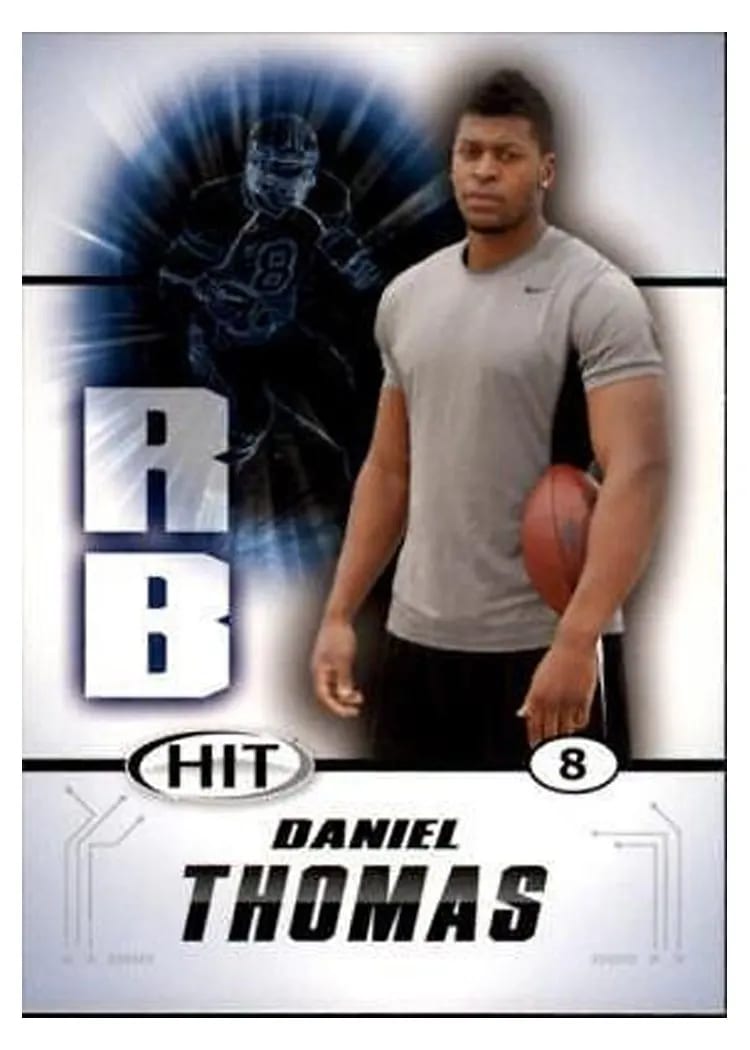 2011 Sage Hit Daniel Thomas #38 card