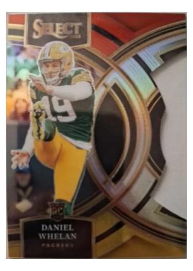 2023 Panini Select Base Set Daniel Whelan Red Yellow Prizm Die-Cut #161 card