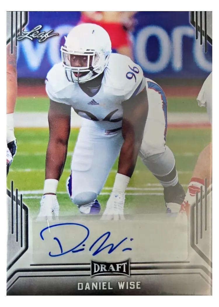 2019 Leaf Draft Autograph DANIEL WISE #BA-DW2 card