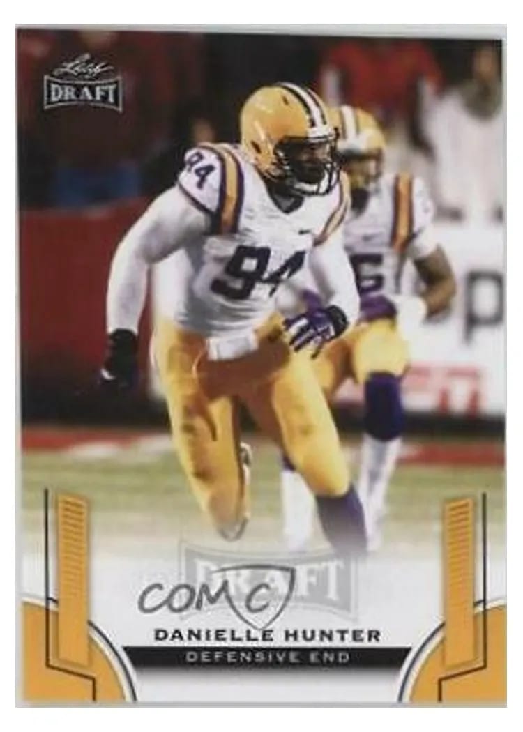 2015 Leaf Draft Danielle Hunter Gold #15 card