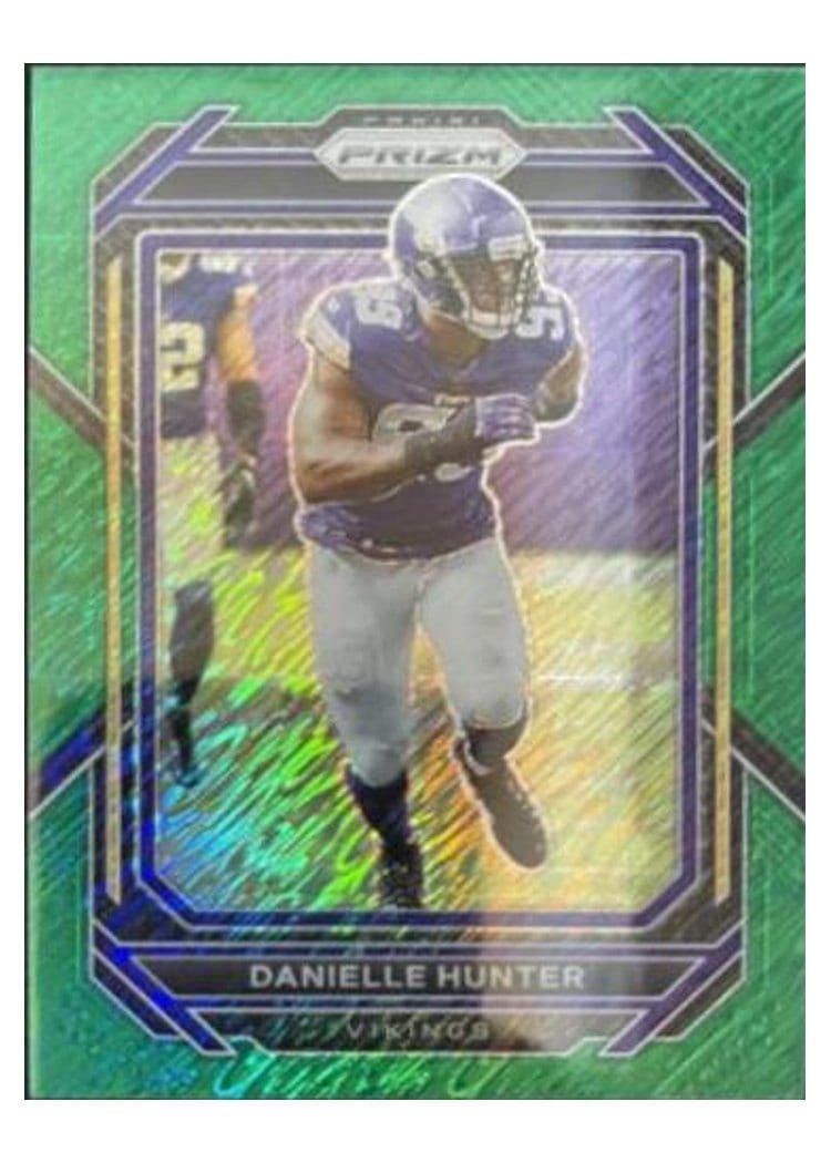 2022 Panini Prizm Base Set Danielle Hunter Green Shimmer #194 card