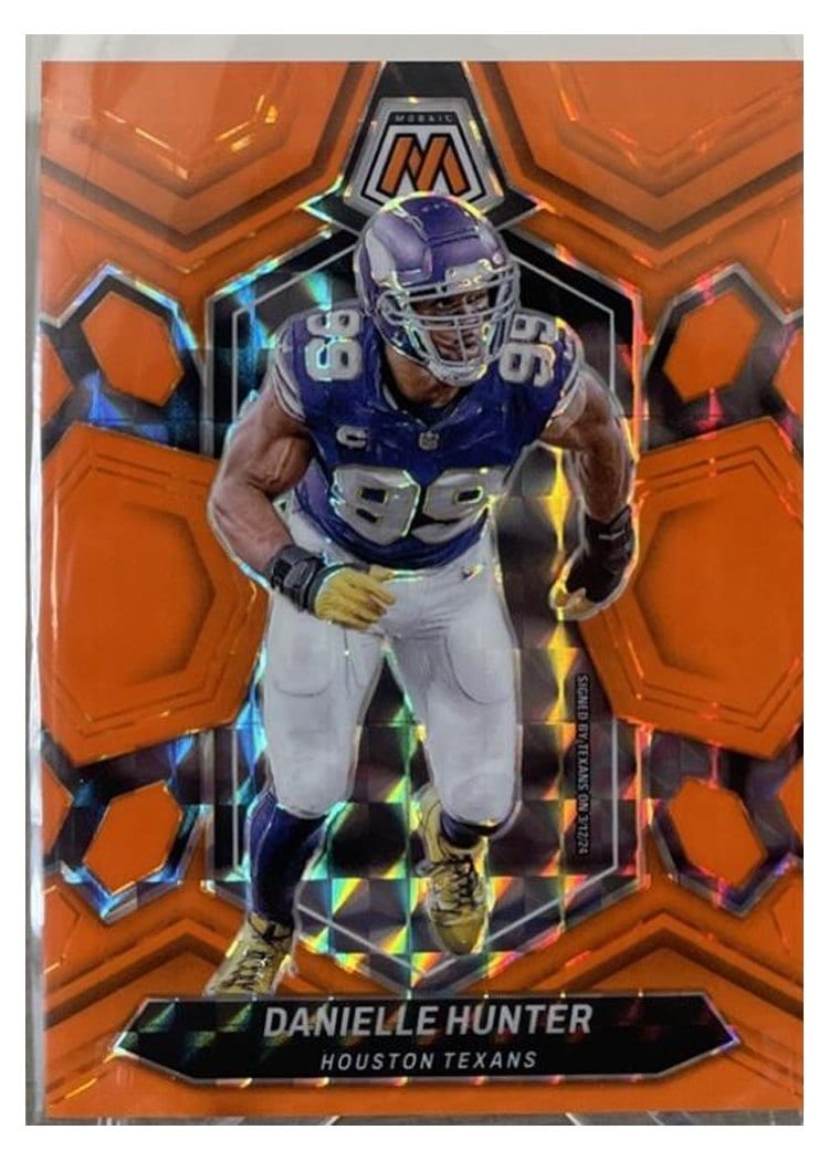 2024 Panini Mosaic Base Set Danielle Hunter Orange Fluorescent #91 card